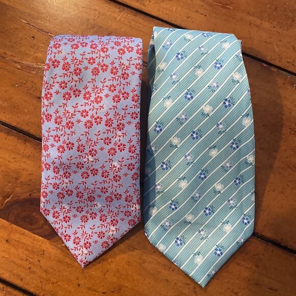 Bundle of 2 Dockers Floral Neck Ties - Picture 1 of 6